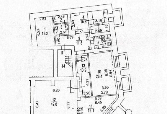 план цоколь